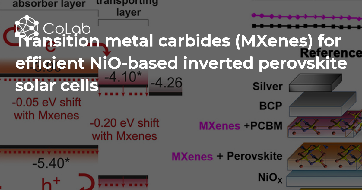 Transition metal carbides (MXenes) for efficient NiO-based inverted ...