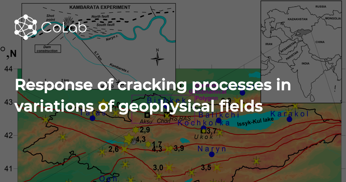 Response of cracking processes in variations of geophysical fields CoLab