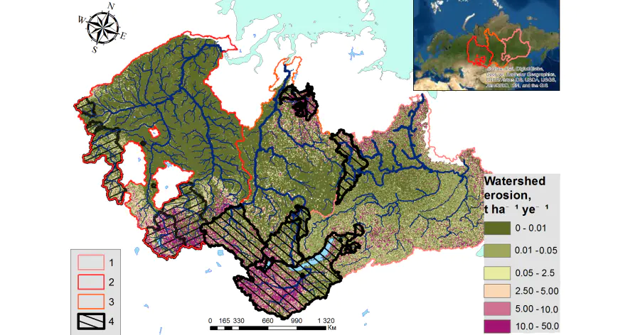 Гидрогеологи оценили эрозию берегов крупнейших сибирских рек