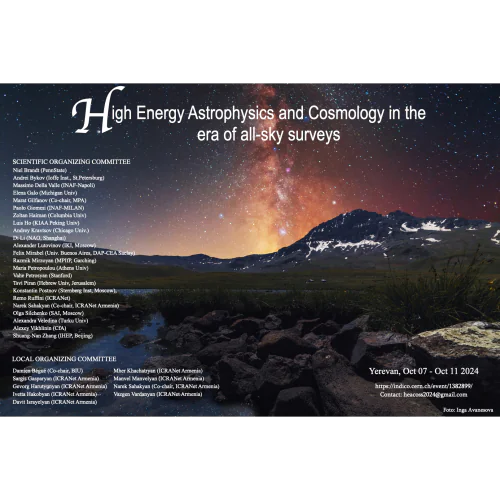 High Energy Astrophysics and Cosmology in the era of all-sky surveys