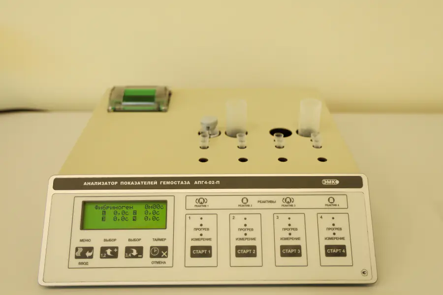 Анализатор показателей гемостаза АПГ 4-02-П